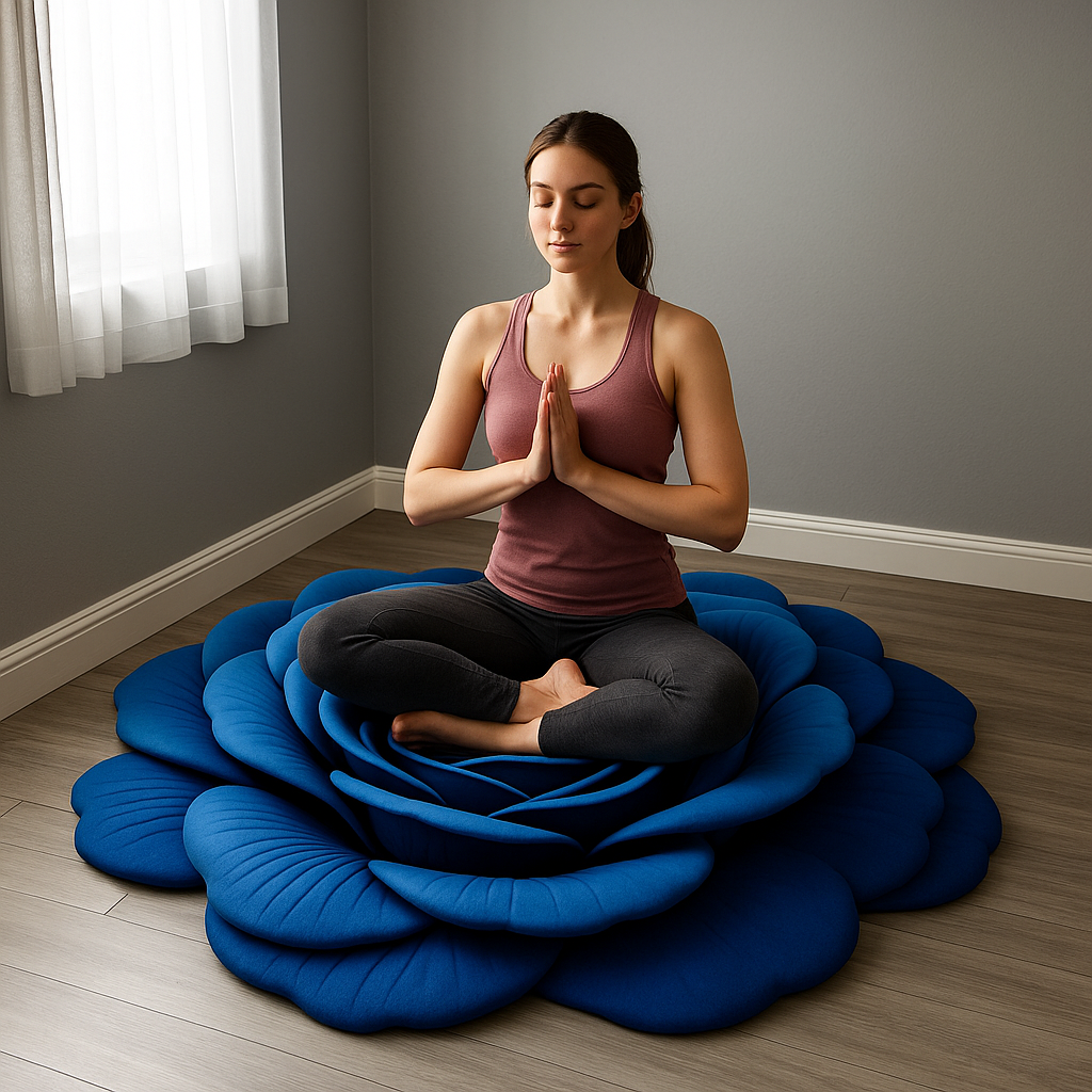 Tapis Fleuri Hygelis en Velours Cristal – Élégance, Confort & Polyvalence