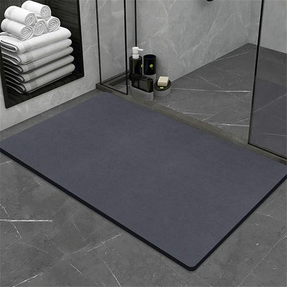 Tapis de bain antidérapant en terre de diatomée